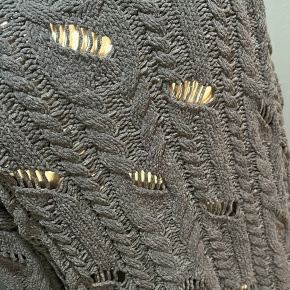 Women’s Distressed chunky cardigan size L - Picture 4 of 8